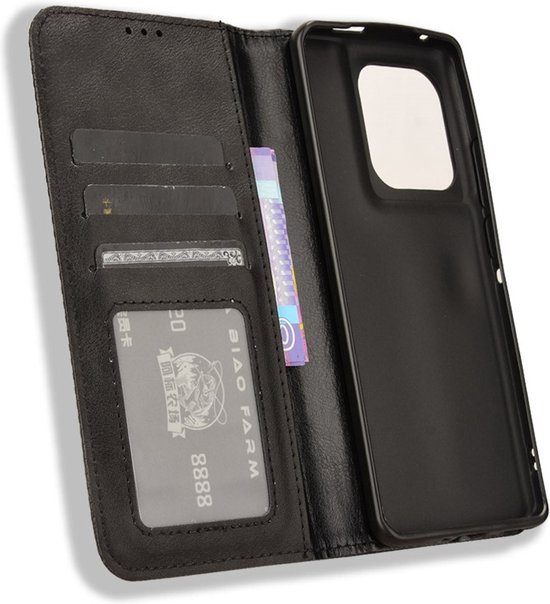 Coverup Vintage Book Case - Convient pour Xiaomi Poco F6 Case - Marron