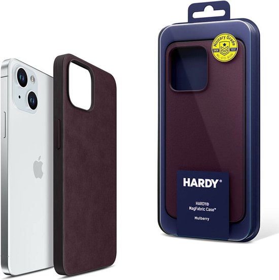 Coque de téléphone 3mk HARDY MagFabric Berry pour Apple iPhone 15