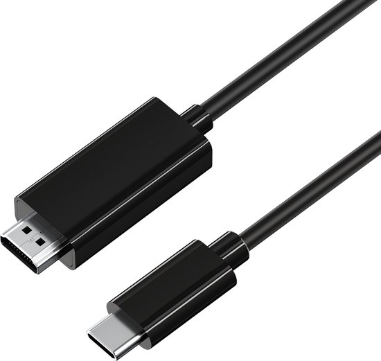 Foto: Rolio usb c naar hdmi kabel 4k 60hz 1 8 meter premium kwaliteit usb c naar hdmi 4k ultra hd