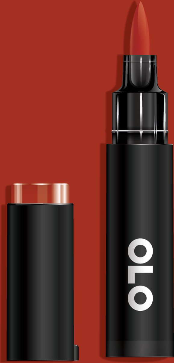OLO Brush Halve Alcohol Marker OR2.6 Red Ochre