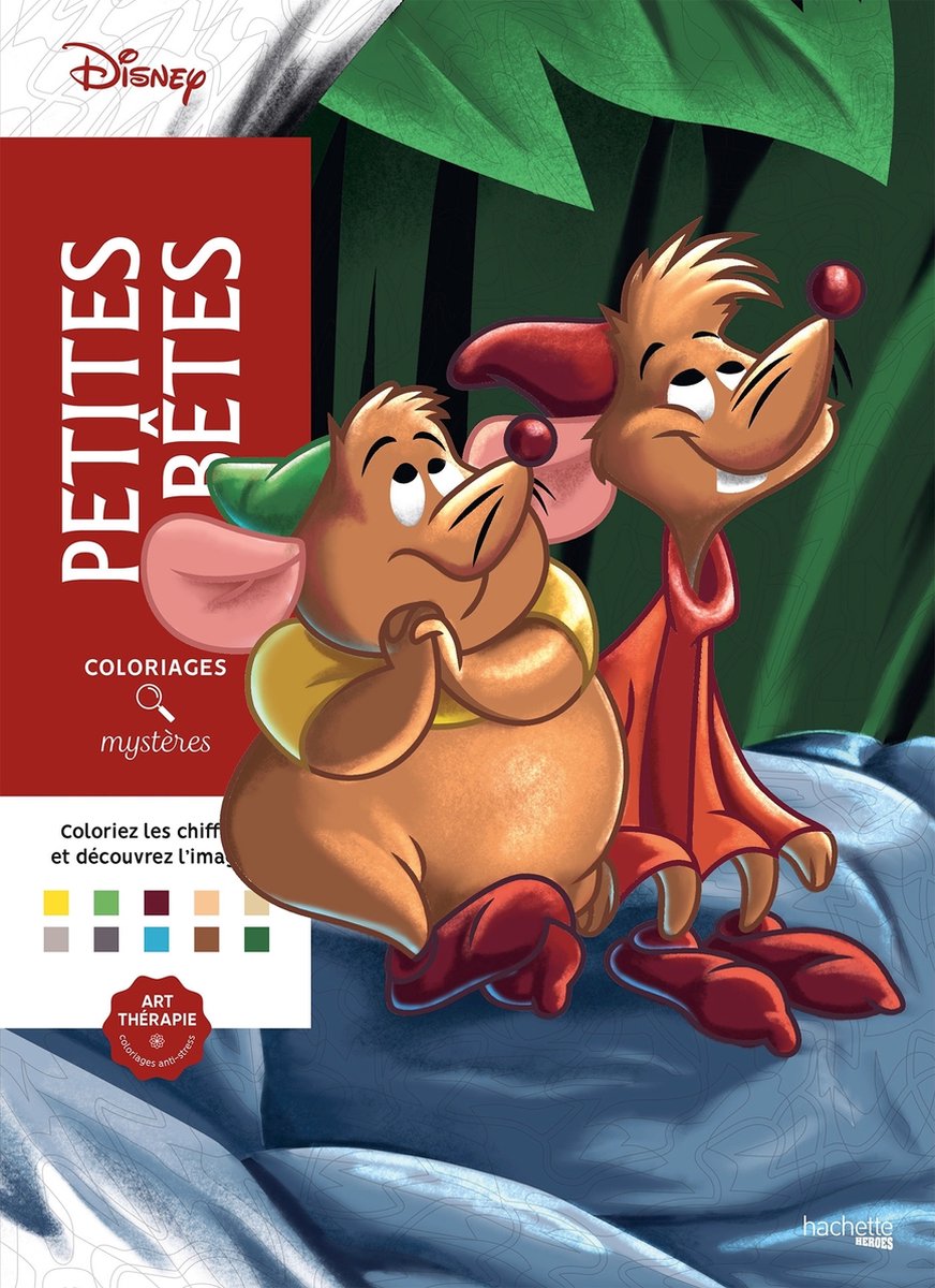Hachette heroes Disney Coloriages Mystères Petites Bêtes Kleuren op nummer Kleurboek voor volwassenen