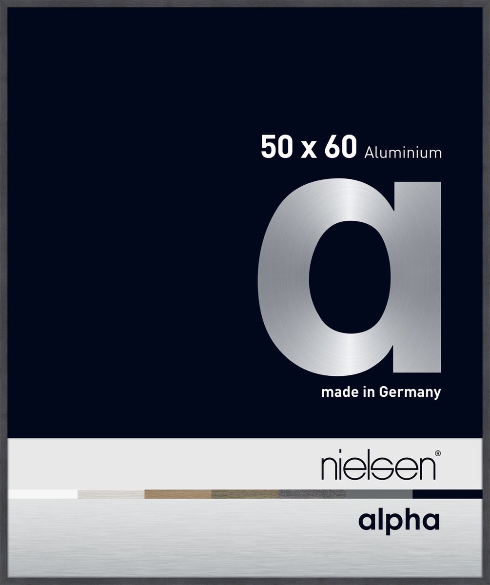 Nielsen Alpha Aluminium Wissellijst Grey 50x60cm Grijs