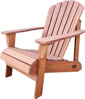 AXI Carmen Adirondack Stoel Coffee – Houten loungestoel met armleuningen – Hoge rugleuning - 90,5x78,4x93cm