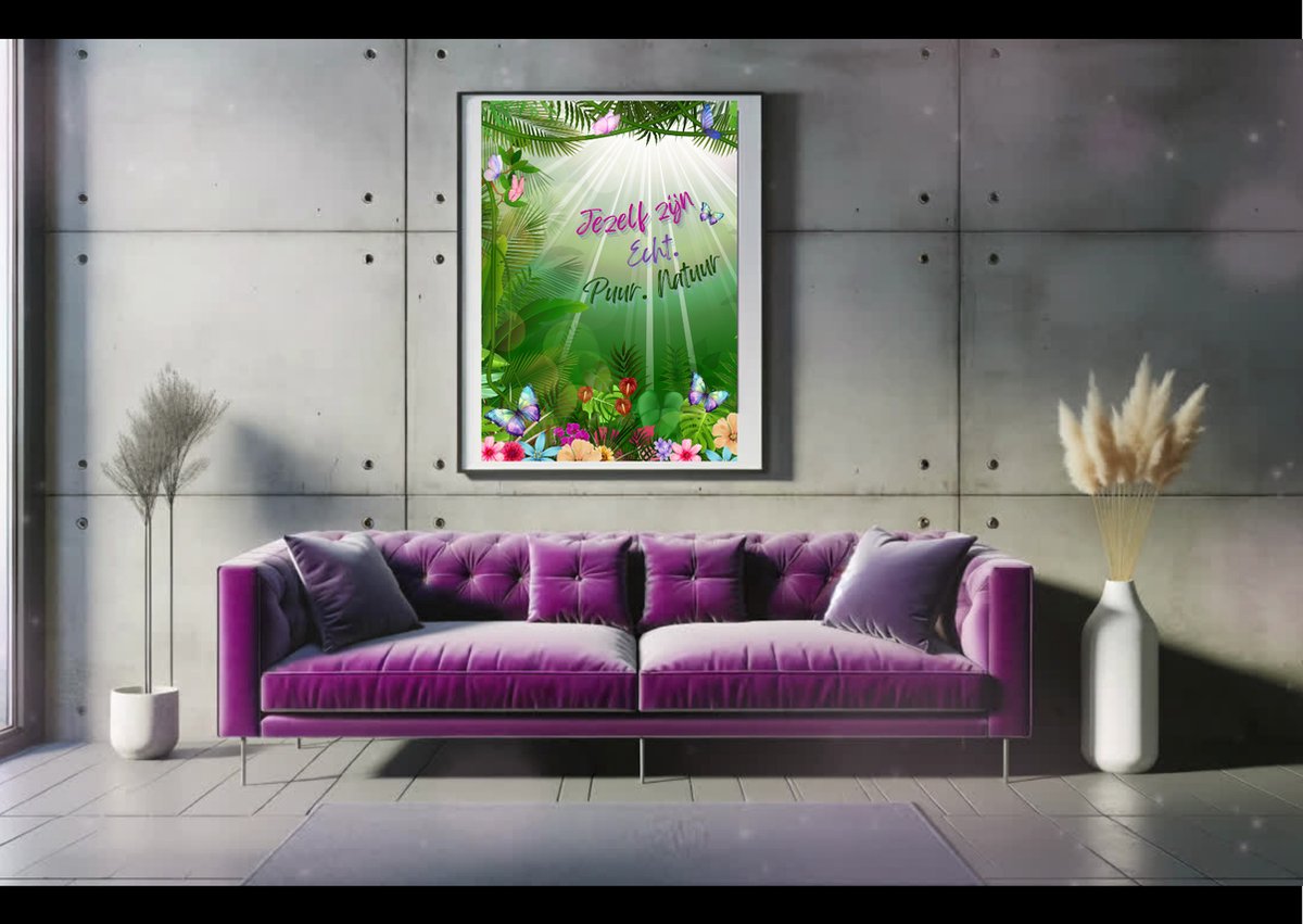 Lise Schrijft | Poster | INCLUSIEF LIJST | Natuur | A3 | Quote | Vlinders | Tropisch | Bloemen | Inspirerend | Duurzaam | 250 gr/m2 | Woonkamer | Slaapkamer | Accessoires | Vrolijk