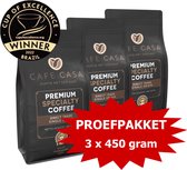 cafecasa specialty coffees premium koffiebonen proefpakket 3 kiloverpakkingen