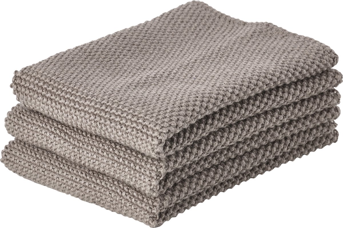Zone Denmark Lappen 27 x 27 cm 3 stuks Taupe