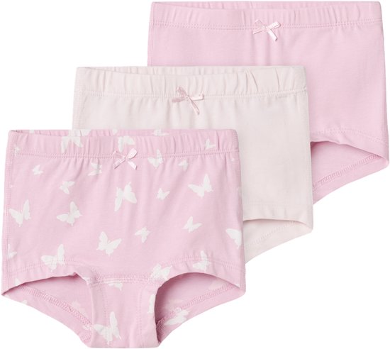 NAME IT NMFTIGHTS 3P PINK BUTTERFLY NOOS Meisjes Slip Maat 86 bol