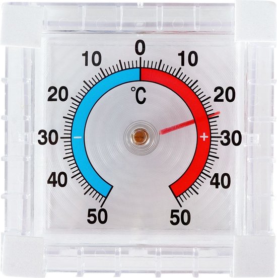 Buitenthermometer Op Raam Met Een Wazige Voorgrond Voor Zonwering Stock Foto - Image of alcohol