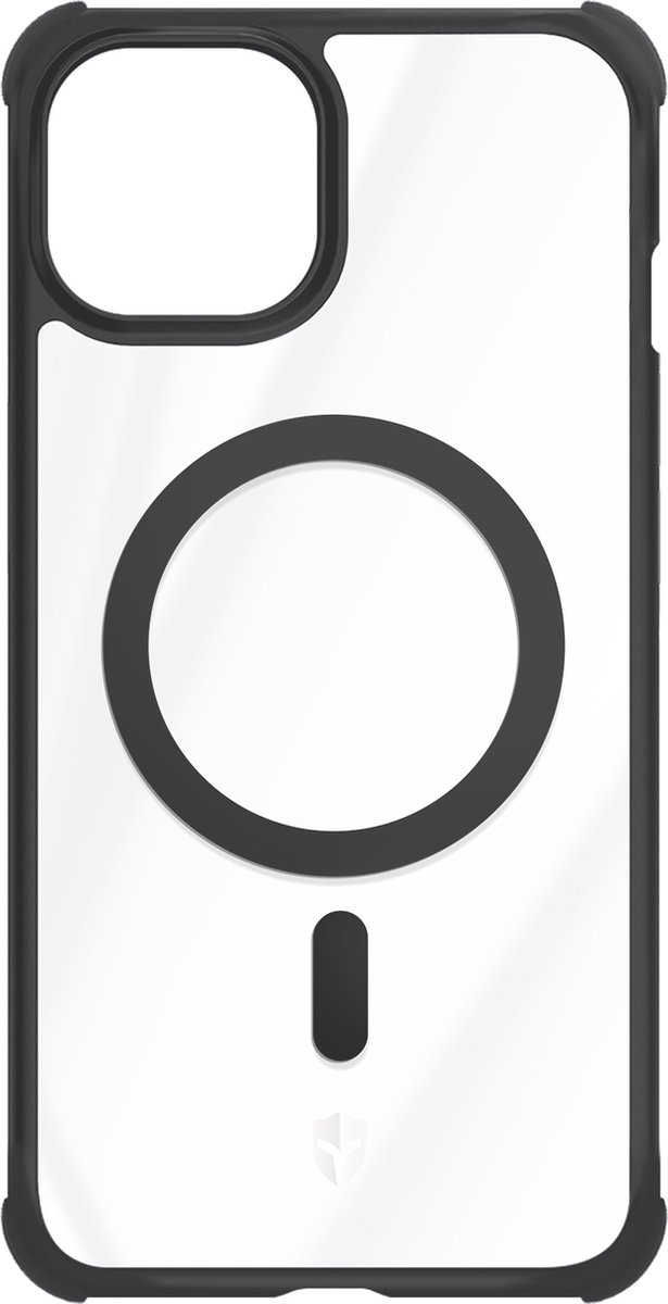 Force Case, AIR FROST MagSafe versterkte hoes Geschikt voor Apple iPhone 15 Plus, Zwart