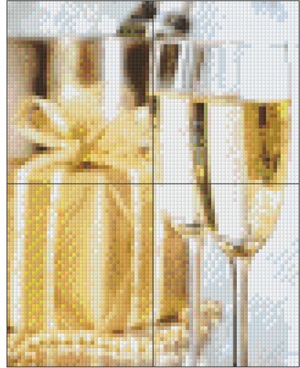 PIXELHOBBY KERSTCHAMPAGNE - 4PLATEN - 100MATJES