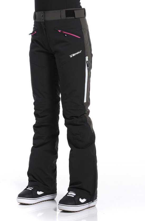 Foto: Rehall lena r dames wintersportbroek zwart l skibroek snowboardbroek gewatteerde broek