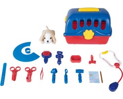 Playtive Dierenarts Speelset - 19-delig - Met pluche hond - Accessoires - speelgoed - sinterklaas cadeau