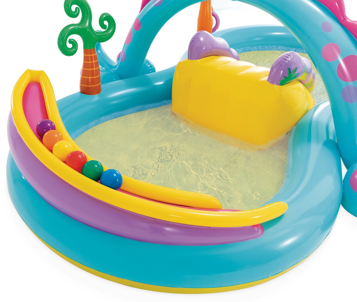 Intex Dinoland Opblaaszwembad met glijbaan - 302 x 229 x 112 cm — afbeelding 5