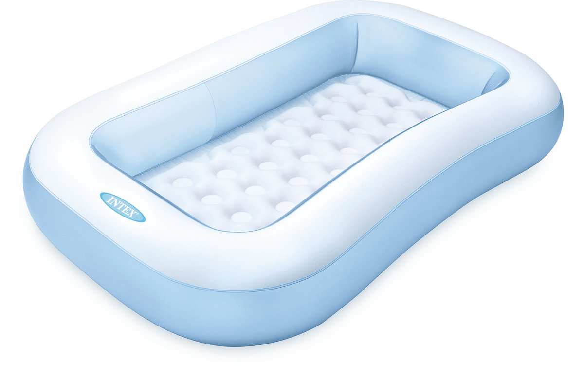 Intex Rechthoekig Opblaaszwembad Blauw - 166 x 100 x 25 cm — afbeelding 2