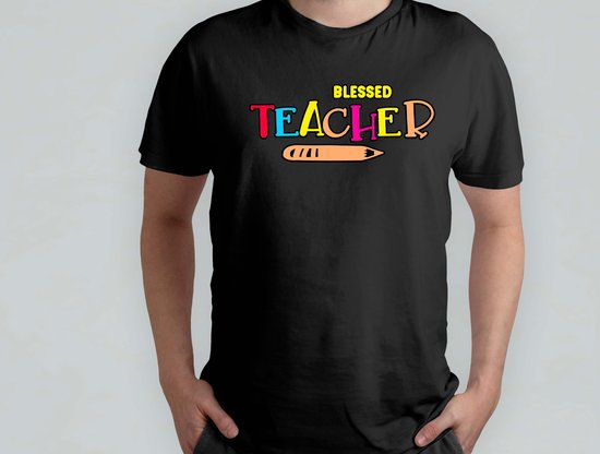 Foto: Blessed teacher t shirt teacherlife teaching teachergoals classroom leraarleven onderwijs klaslokaal opvoeder