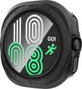 Stravo Screen Protector Case voor Samsung Galaxy Watch Ultra / Ultra 2025 – Full Cover Hard Case / Beschermend Hoesje met Gehard Glas – Zwart