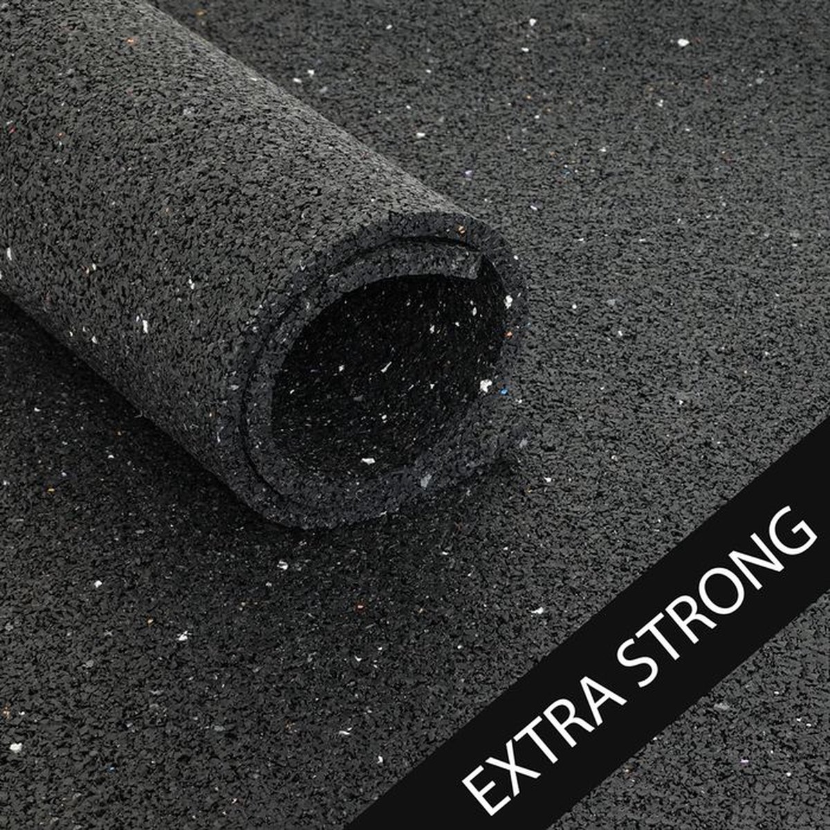 Beschermmat Extra Strong - rol van 12,5 m2 - Dikte 4 mm - Zwart asfaltlook granulaat