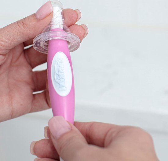 Flessenborstel Baby Roze Langwerpige Flessenreiniger Flessenborstel Baby van Flessenborstel Baby — afbeelding 4
