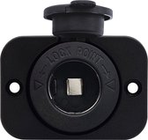 ProRide 12V Sigarettenaansteker Stopcontact Inbouw - 12/24V - 10A - Complete set - Stopcontact Auto, Boot en Camper
