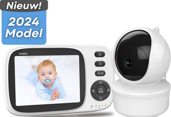 Foto: Avalect smartnest babyfoon 3 2 inch babyfoon met camera op afstand bestuurbaar video audio baby monitor