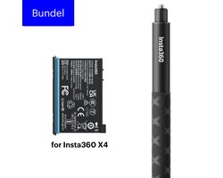 Insta360 X4 Battery Selfie Stick Bundel - onzichtbare Invisible selfie stick - 23-114cm