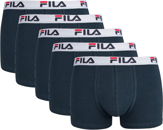 FILA - Boxers Basic hommes - Paquet de 5 - Taille XL - Marine
