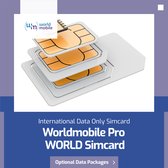 Worldmobile WORLD Sim - Prepaid - Data Only Simkaart - 4G/5G - Dekking in 191 landen - Maximaal data prijs 10 cent/MB