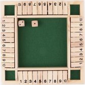 Allernieuwste.nl® Shut the box - Dobbelspel - 1 - 4 spelers - Houten Bordspel - Drankspel - Denkspel - Gezelschapsspel voor volwassenen en kinderen