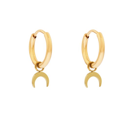 Gouden statement oorbellen | Morgen in huis