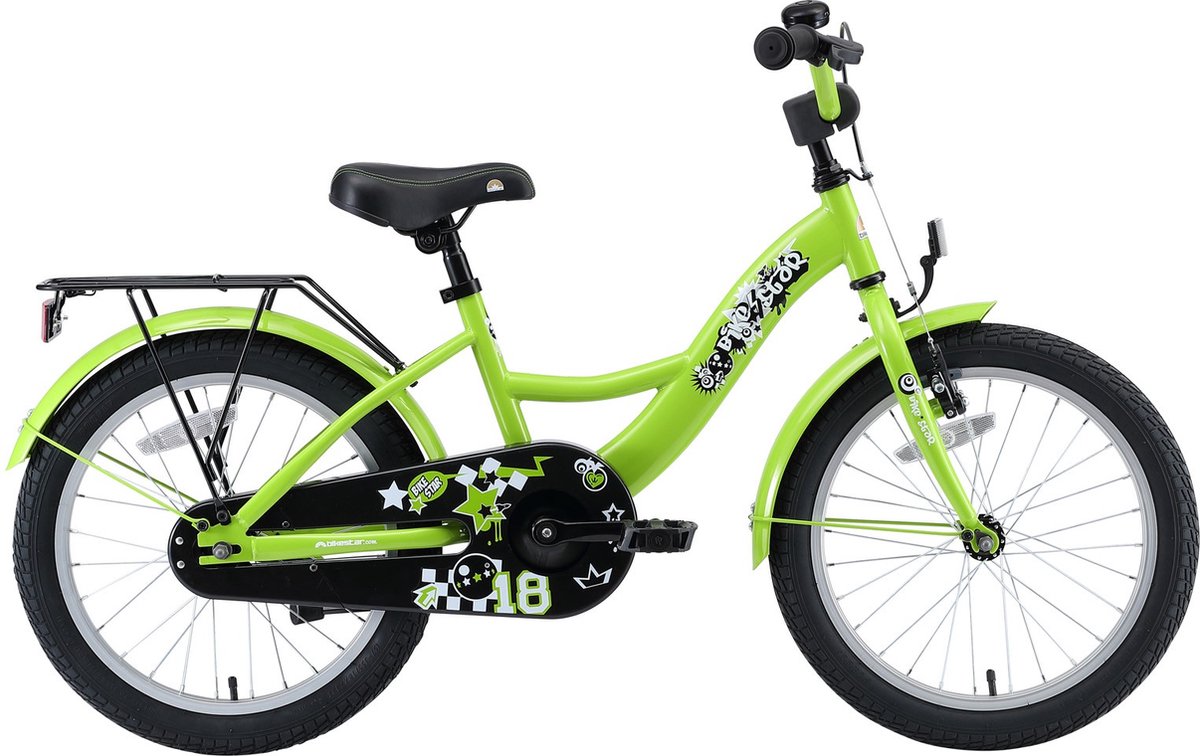 Bikestar 18 inch Classic kinderfiets, groen