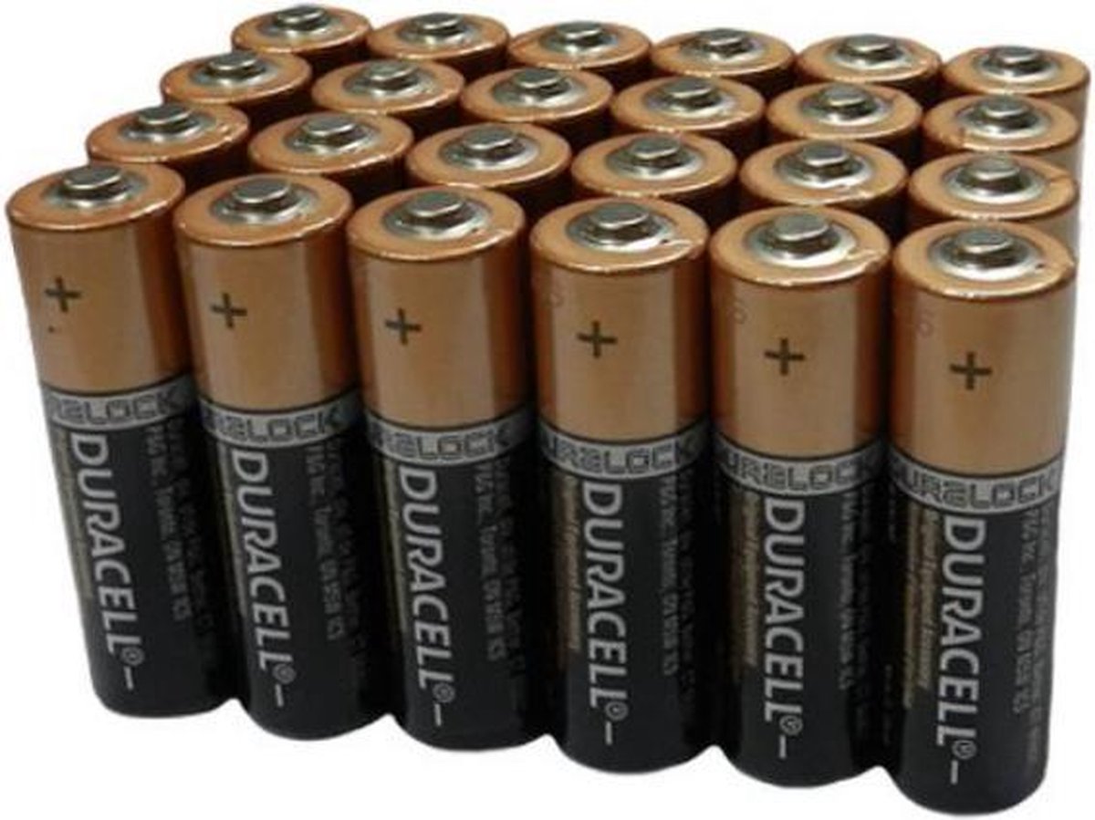 24x Duracell Alkaline Batterijen AAA
