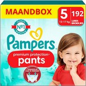 Pampers Premium Protection Pants Maat 5 - 192 Luierbroekjes Maandbox