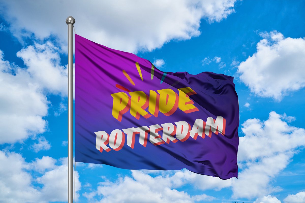 Pride Rotterdam Vlag - LGBTQ+ Pride Flag - 120x80cm