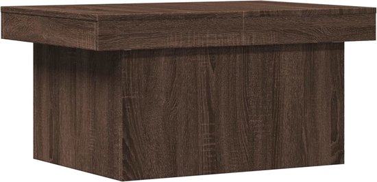 vidaXL - Salontafel - 100x55x40 - cm - bewerkt - hout - bruin - eikenkleur