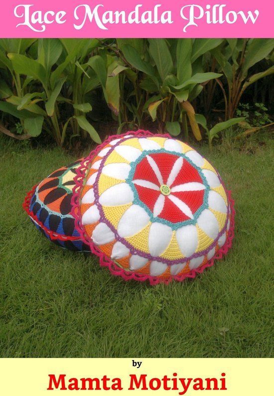 Easy Crochet Patterns 15 - Lace Mandala Pillow Crochet Patte ... - cover