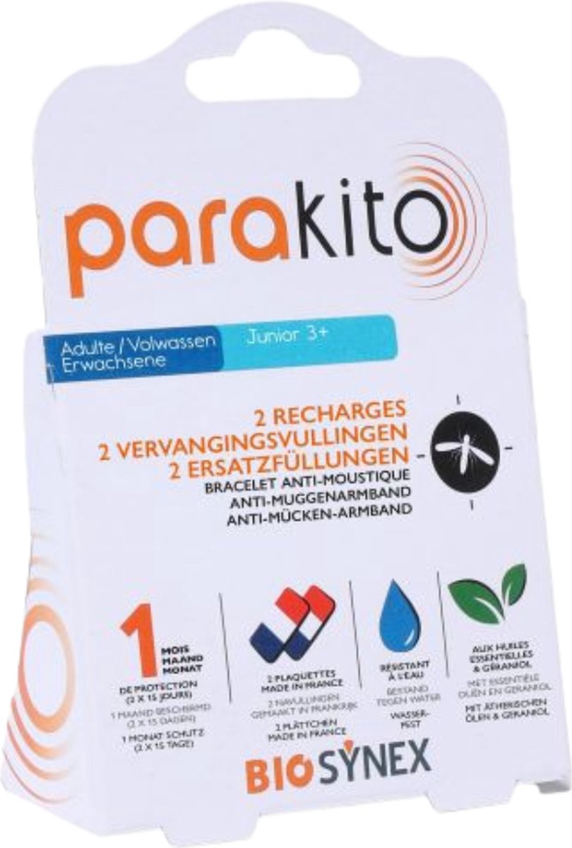 Goedkoopste Parakito Anti mug armband navullingen 2 stuks