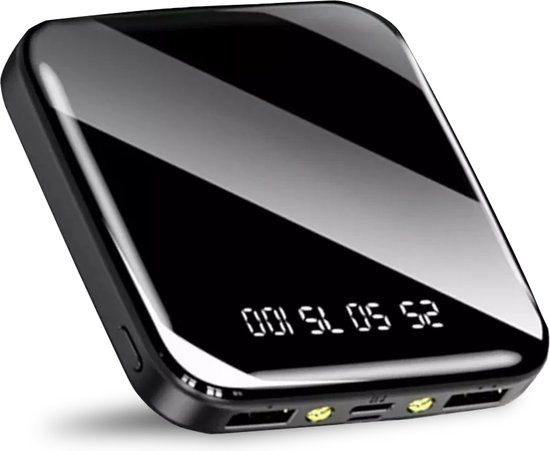 Powerbank 20000 mah - Mini power bank - Mobiele oplader - Externe oplaadbare batterij - Micro usb & C input - LED lampjes