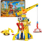 Bol.com Rubble & Crew - Blafwerf Hijskraan-speelset met Rubble-figuurtje en 340 g Kinetic Build-It speelzand - PAW Patrol speelgoed aanbieding
