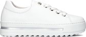 Gabor 496 Lage sneakers - Leren Sneaker - Dames - Wit - Maat 37,5