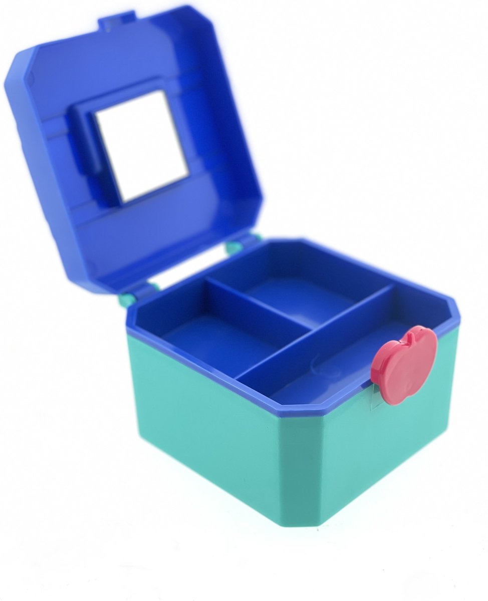 Cosmetica doosje met spiegel Blauw / Groen