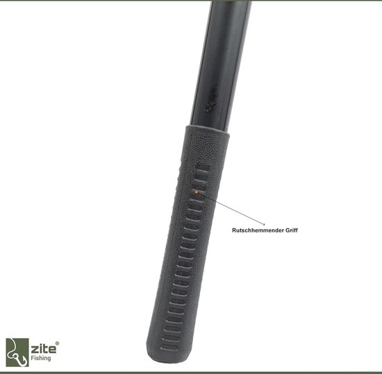 Senston Visnet – Telescopische Hengel, 43-90 Cm, Driehoekig, 40 Cm Diep – Rubbercoated Gaas, Drijvend, Geschikt Voor Kajak, Boot, Rivier, Meer – Ideaal Voor Zalm, Forel, Meerval