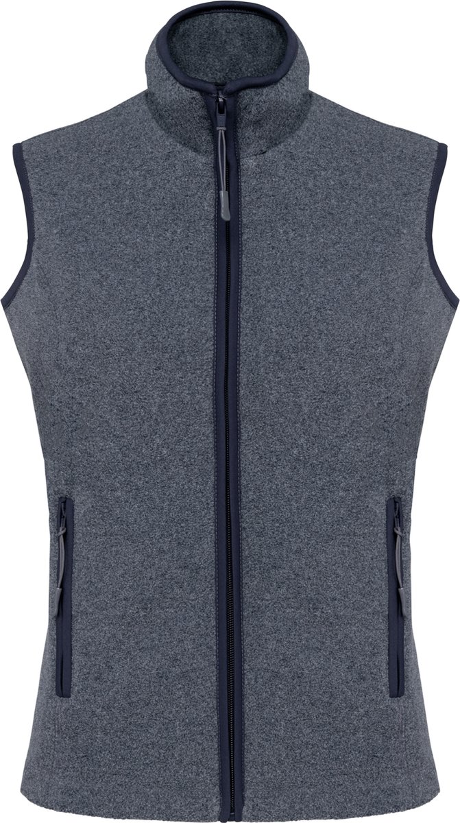 Kariban Bodywarmer van microfleece dames K906 - French Navy Heather - S