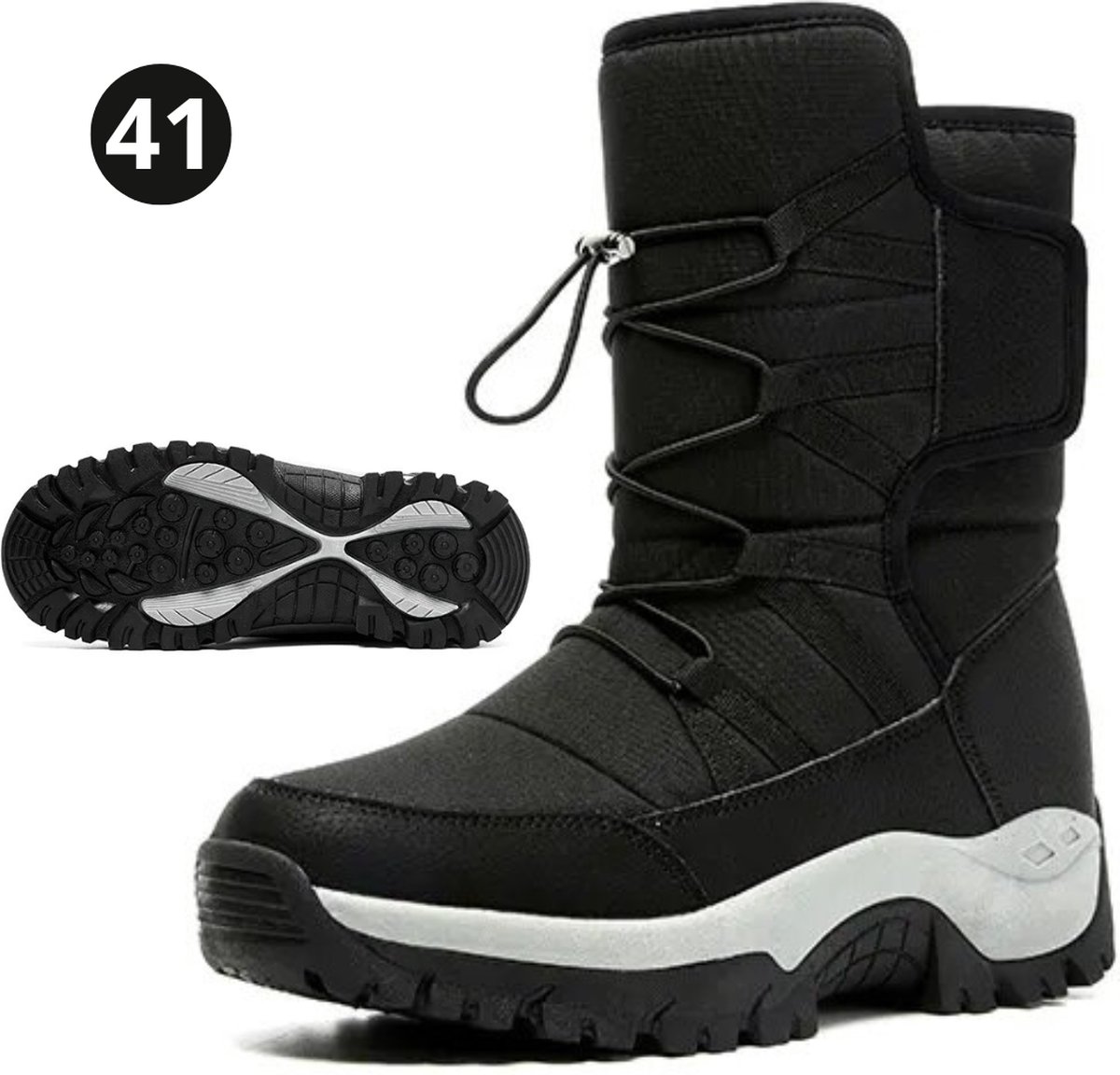 Nivard Sneeuwschoenen - Snowboots - Sneeuwboots - Heren - Wintersport - Ski - Ski Gadgets - EU41 - Zwart