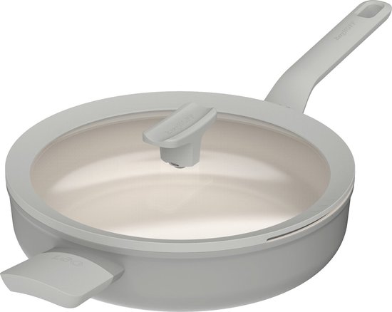 LEO Sauteerpan antikleef met deksel Balance Moonmist - Ø 26cm - Grijs - PFAS-vrij