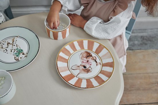 Elodie Porcelain Dinner Set - Babyservies - Kinderbord + kom - Babyservies set porselein - Kraamcadeau -Bunny Darling van Elodie — afbeelding 5