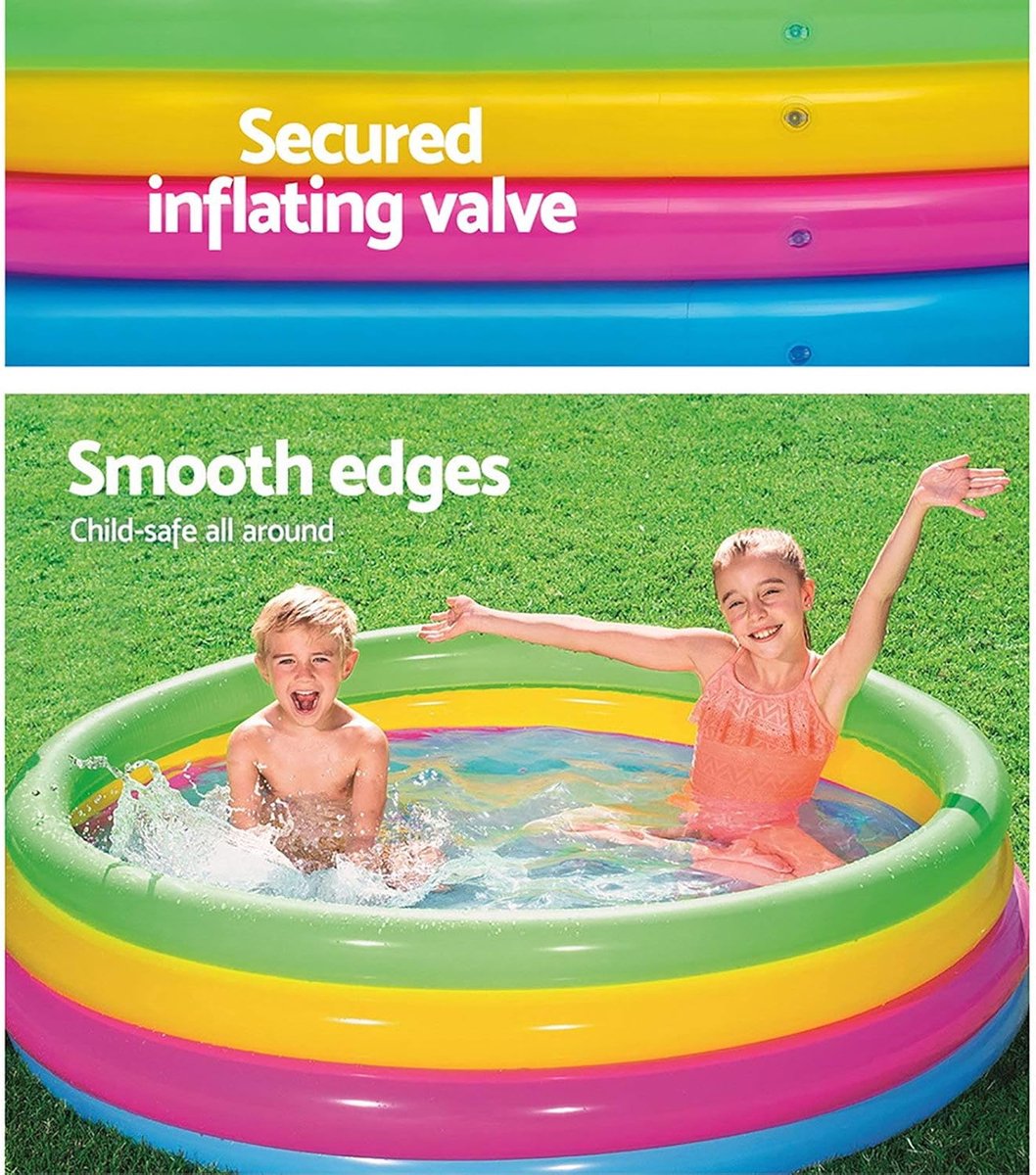 kinderbadje 4 gekleurde ringen, 157 x 46 cm