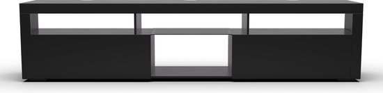 Blumfeldt Elgin lowboard - Meuble TV - 150 x 30 x 40 cm - Zwart