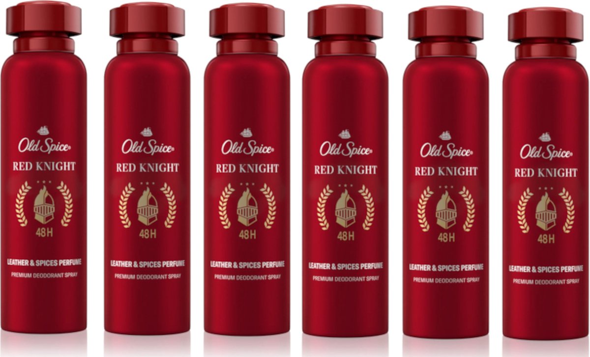 Goedkoopste Old Spice Red Kight premium deo spray SIX pack 6 200 ML