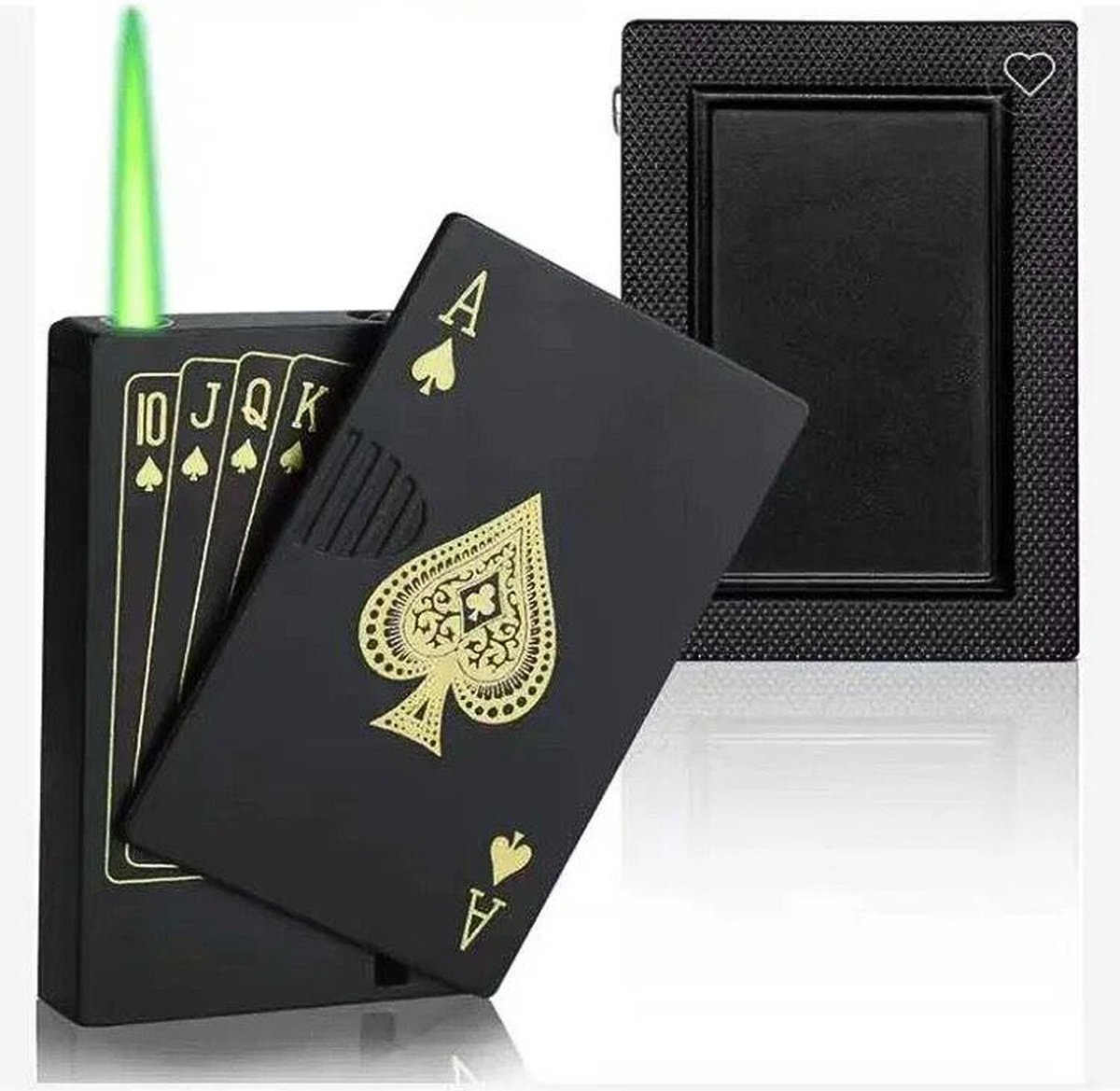 Goedkoopste Giftpoint Aansteker Gas - Poker Aansteker - Luxe Aansteker - Aansteker Windproof - Aanstekers - Kerstcadeau - Cadeau voor Hem - Vaderdag Cadeau - Valentijn Cadeau