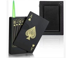 Nina's Giftshop® - Luxe Gas Aansteker – Windproof Poker Aansteker – Cadeau voor Hem – Vaderdag Cadeau – Valentijn Cadeau – Kerstcadeau